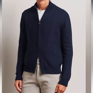 Ralph Lauren purple label 100% cotton front zipper cardigan, XXL